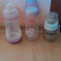 Комплект бебешки шишета MAM NUK AVENT, снимка 1 - Прибори, съдове, шишета и биберони - 44984720