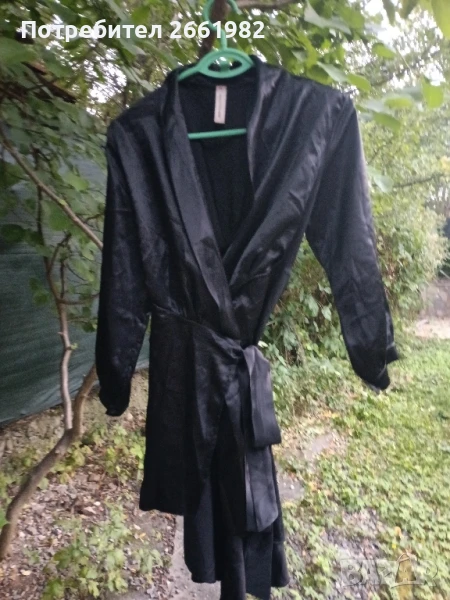 Разкошна италианска черна туника - тип "Прегърни ме"  , снимка 1