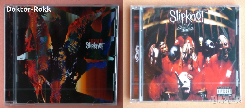 Slipknot – Iowa (2001) & Slipknot (1999) - оригинални дискове, снимка 1