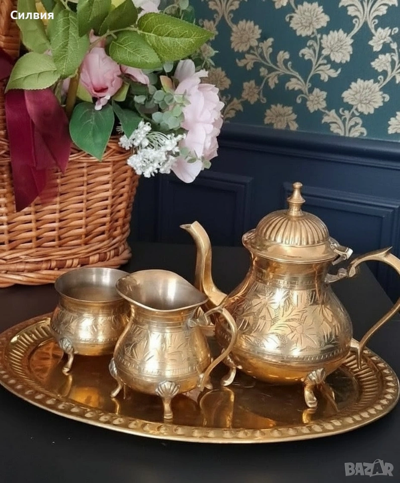 Комплект от месинг , снимка 1