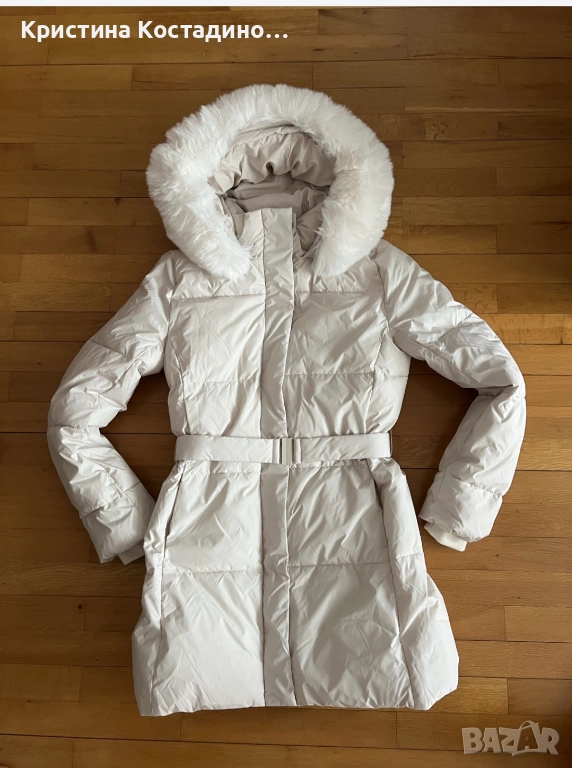 Oysho бежаво яке с пух хс, снимка 1