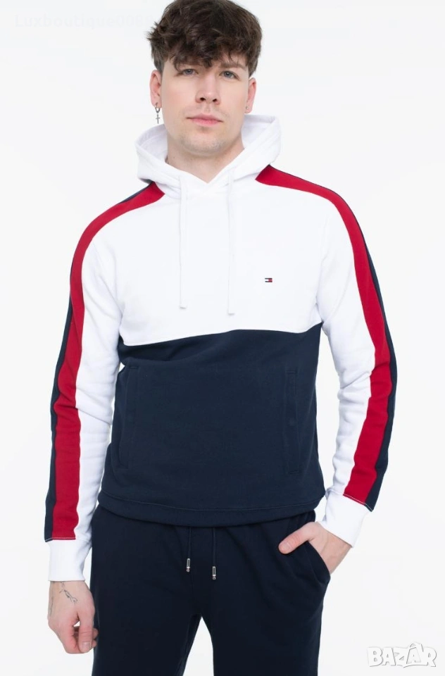 Мъжки суичър с качулка Tommy Hilfiger L , снимка 1