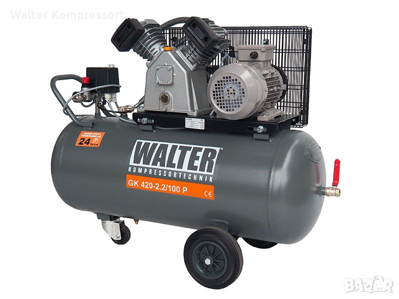 Въздушен компресор WALTER GK 420-2,2/100 P, снимка 1