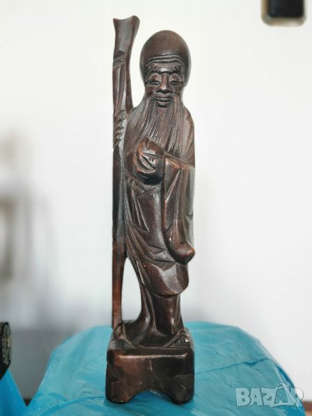 Дървена статуя Буда монах, снимка 1