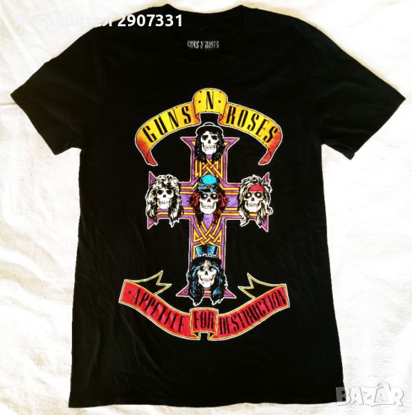 Тениска групи Guns-n-Roses. Appetite for destruction. официален продукт, снимка 1