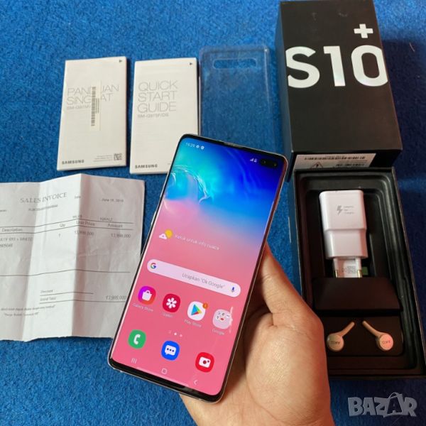 samsung galaxy s10+ prism white, снимка 1