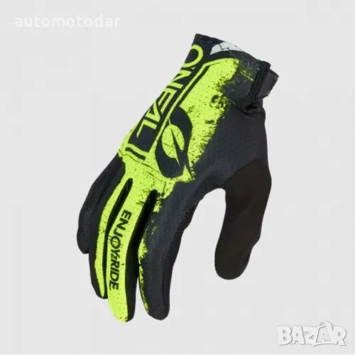 Мотокрос ръкавици O'NEAL MATRIX SHOCKER V.23 BLACK/NEON YELLOW, снимка 1