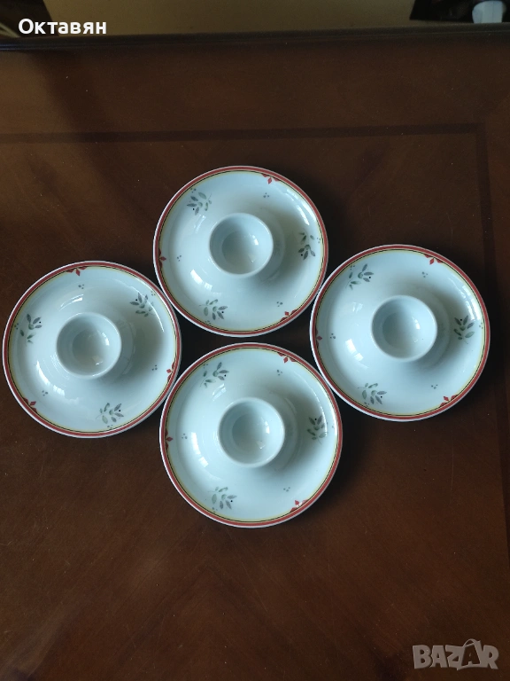 Порцеланови поставки за яйца, коктиери, снимка 1