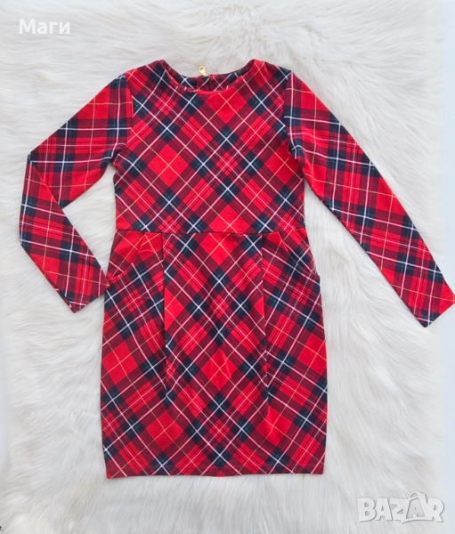 Детска карирана рокля H&M 8-10 години , снимка 1