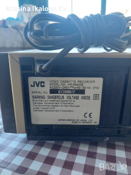 JVC HR-9400E VCR ТОП МОДЕЛ, снимка 1