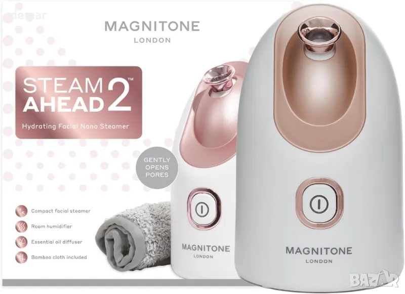 MAGNITONE SteamAhead2 Хидратиращ нано уред за лице с пара за домашно спа, снимка 1