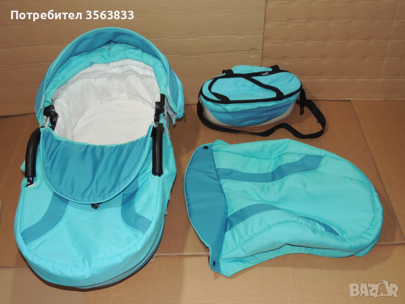 Кош за бебешка количка Carrera + чанта , снимка 1