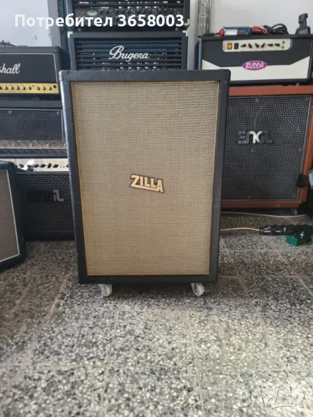 Zilla 2x12 китарен кабинет Celestion Greenback Made in England, снимка 1