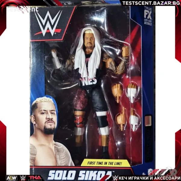 Екшън фигура WWE Solo Sikoa Bloodline Соло Сикоа Elite Mattel играчка figure, снимка 1