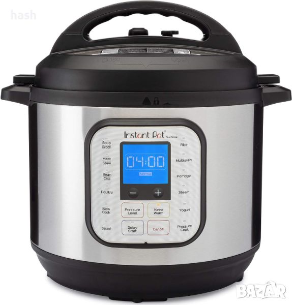 Херметичен мултикукър Instant Pot, DUO NOVA, 13 програми, Вътрешен съд от неръждаема стомана, 9.5 ли, снимка 1