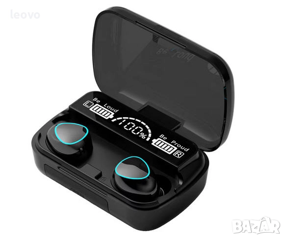 Безжични слушалки M10, TWS, Bluetooth 5.1, 2000mAh батерия, снимка 1