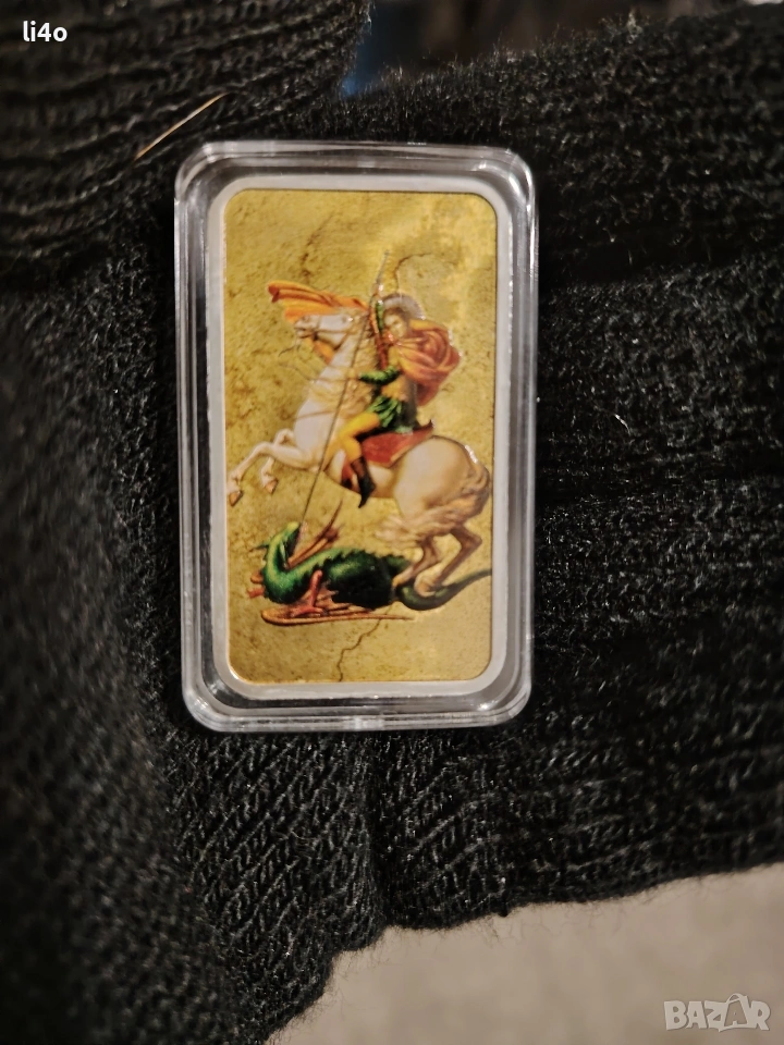 Сребърна монета икона Свети Георги 1oz 31.1гр цена 190евро , снимка 1
