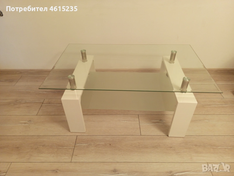 Стъклена холна маса, снимка 1
