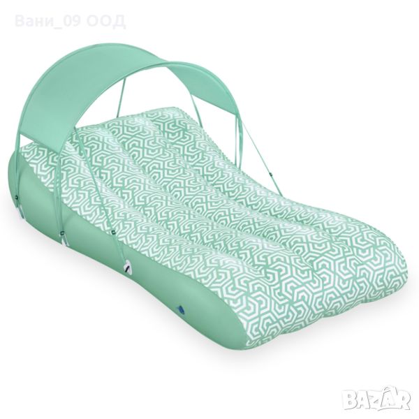 Релакс надуваем шезлонг с навес за сянка , снимка 1