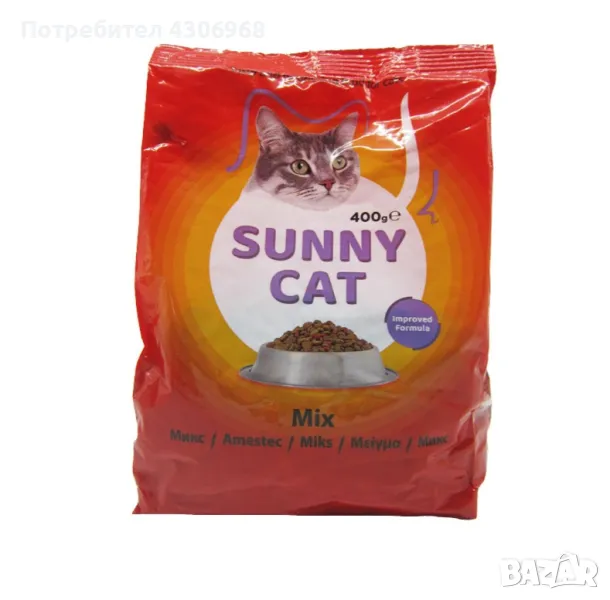 Котешка храна Sunny Cat Mix Adult 400гр, снимка 1