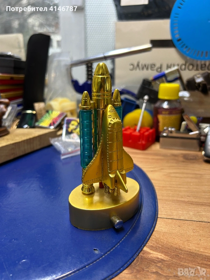 Винтидж запалка за бюро "ракета", снимка 1