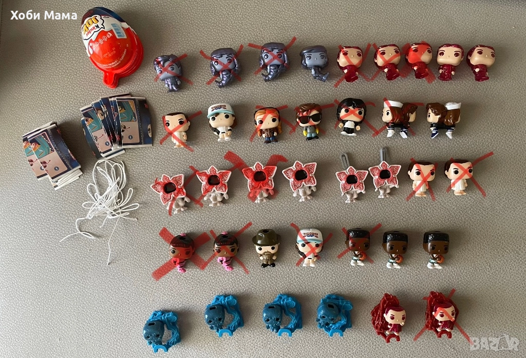 Kinder Joy Stranger Things играчки от шоколадови яйца 2025, снимка 1