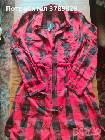 Нова карирана рокля Есмара ХЛ размер , снимка 2 - Рокли - 51167524