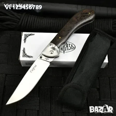 Джобен нож Русия - Витяз Гюрза Ст 65Х13 , 104х240 мм, снимка 4 - Ножове - 53846271