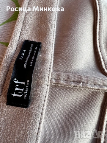 Велурена пола Zara, снимка 5 - Поли - 53990234