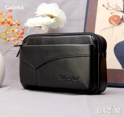 Мъжки универсални и елегантни, компактни кожени ръчни чантички тип Борсета!, снимка 17 - Чанти - 53805691