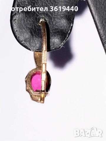 Руски златни Обеци , снимка 2 - Обеци - 53501008