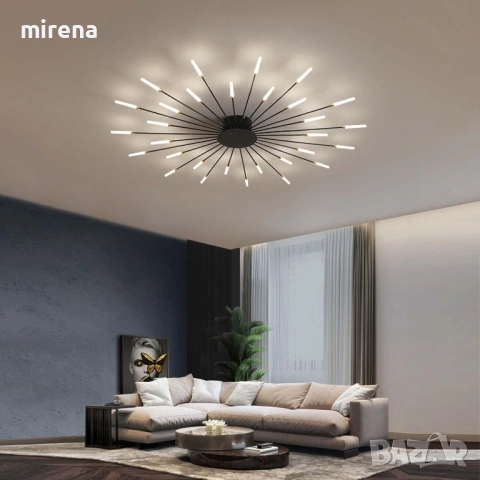 Модерна LED ЛЕД фойерверки, цвете, скандинавска, полилеи (30 глави)