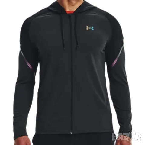 Оригинално мъжко горнище Under Armour Rush FZ | M размер, снимка 1 - Суичъри - 46929280