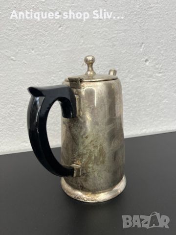 Английски посребрен чайник. №5593, снимка 6 - Антикварни и старинни предмети - 46445629