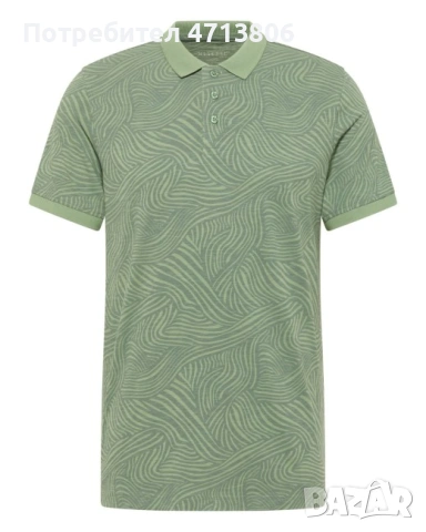 Мъжка тениска тип поло MUSTANG – размер S, снимка 2 - Тениски - 53156460