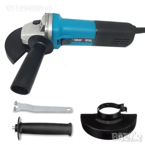 3 в 1 Ъглошлайф Бормашина и Зеге Трион KRAFTROYAL, снимка 3 - Куфари с инструменти - 53873903