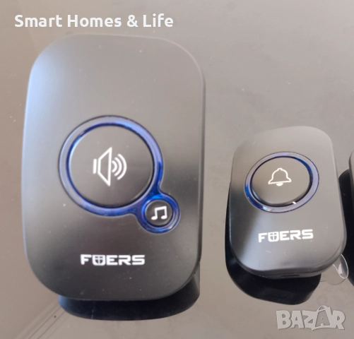 Безжичен, водоустойчив, домашен звънец, снимка 3 - Друга електроника - 52674326