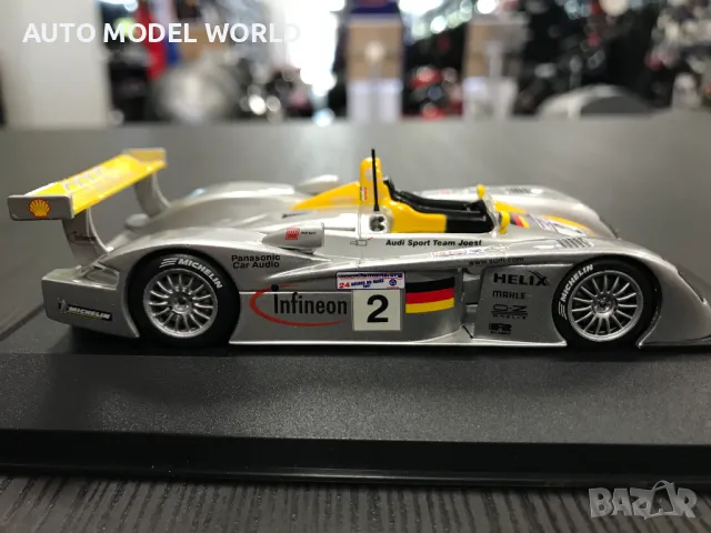 Колекционерски модел метална количка IXO MODELS AUDI R8 LE MANS 1:43, снимка 3 - Колекции - 47030631