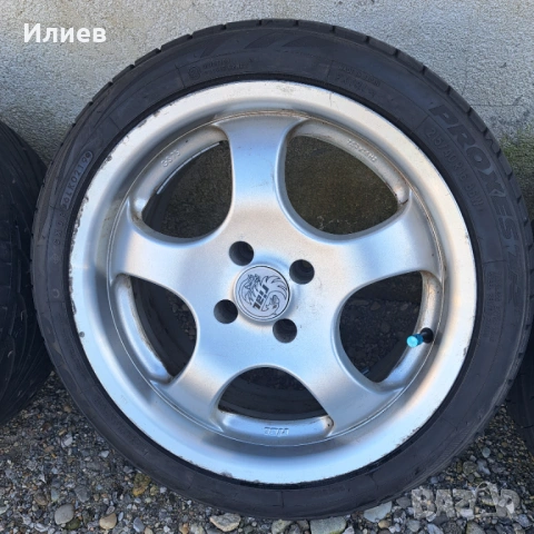 Алуминиеви джанти с гуми 4х100, снимка 3 - Гуми и джанти - 53827160