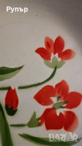 стара емайлирана чиния, снимка 4 - Чинии - 46420620