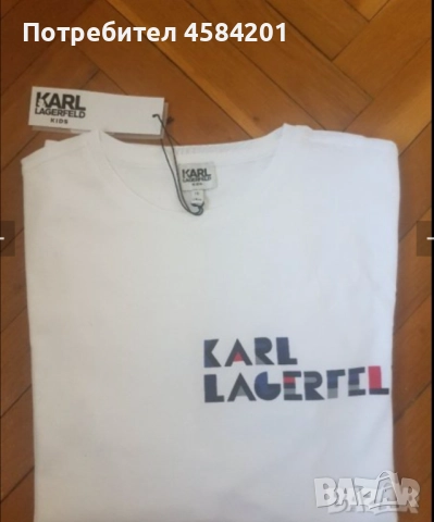 НОВА мъжка блуза КARL LAGERFELD, S/M,174 см. Оригинална!, снимка 2 - Блузи - 51601144
