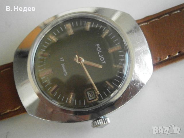 POLJOT, 17 jewels, cal. 2614.2H, 37,0 х 44mm, XL case, made in USSR, снимка 2 - Мъжки - 42097666