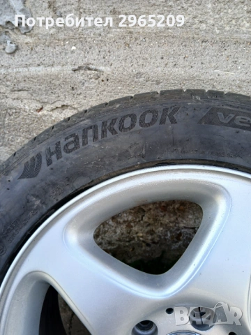 Алуминиеви джанти с нови летни гуми ханкок 16ки, снимка 5 - Гуми и джанти - 53873475