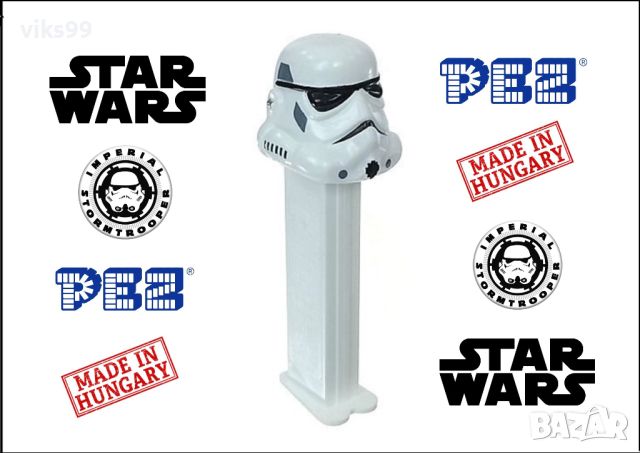 Star Wars - PEZ Dispenser Stormtrooper 1997, снимка 1 - Колекции - 46569247