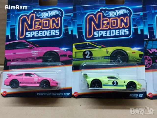 Колички Hot Wheels NEON SPEEDERS/ Хот Уилс - 7 модела / 011, снимка 3 - Коли, камиони, мотори, писти - 53146303