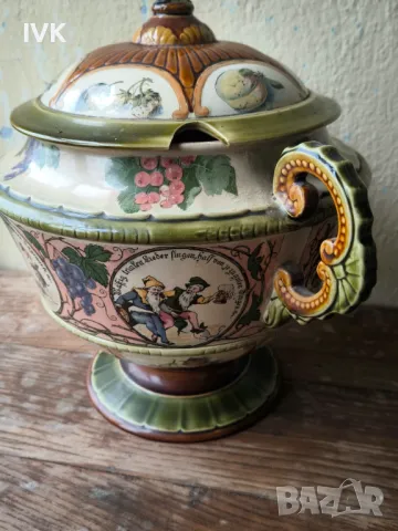 Антикварен VILLEROY & BOCH METTLACH, снимка 2 - Антикварни и старинни предмети - 49967320