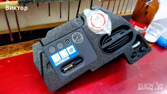 Kомпресор за гуми за Опел Корса-Д. Пълен комплект! Oригинален!  Нов!, снимка 4 - Аксесоари и консумативи - 52352432