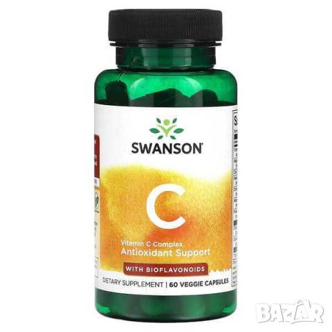 Swanson Витамин С комплекс с биофлавоноиди, 60 капсули