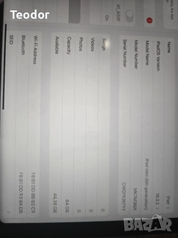 Ipad mini 6th gen, снимка 3 - Таблети - 53687447