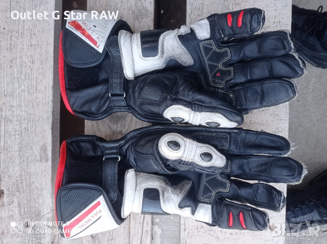 Dainese Full Metal 6 Gloves White/Red, снимка 5 - Аксесоари и консумативи - 44954101